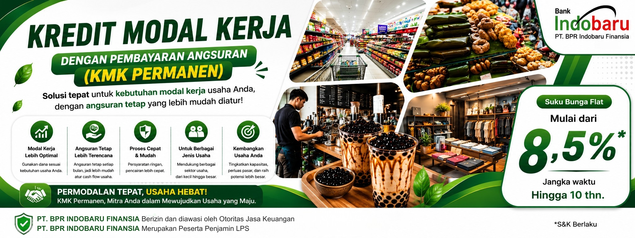 Kredit Modal Kerja dengan Pembayaran Angsuran (KMK Permanen)